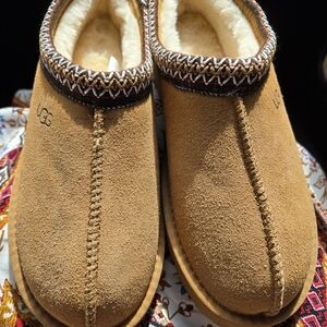 UGG Chestnut Suede Slip-Ons